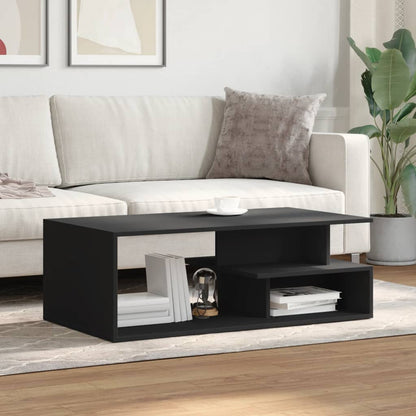 Tavolino da Salotto Nero 102x55x35 cm in Legno Multistrato | homemem39