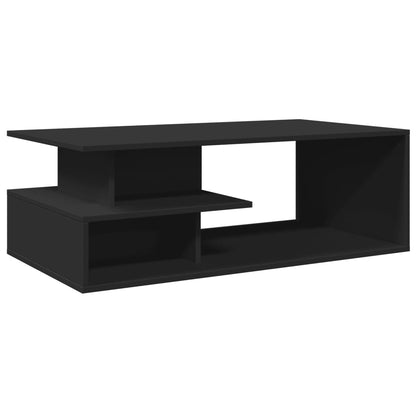 Tavolino da Salotto Nero 102x55x35 cm in Legno Multistrato | homemem39