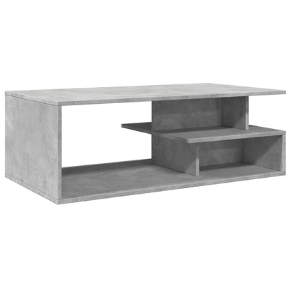 Tavolino Salotto Grigio Cemento 102x55x35 cm Legno Multistrato | homemem39