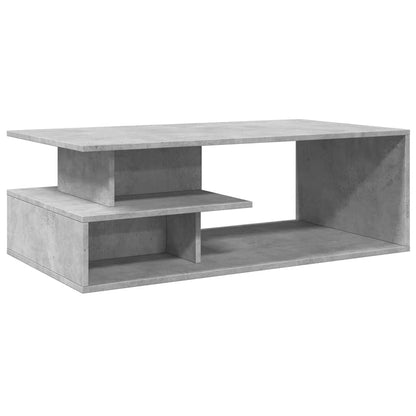 Tavolino Salotto Grigio Cemento 102x55x35 cm Legno Multistrato | homemem39