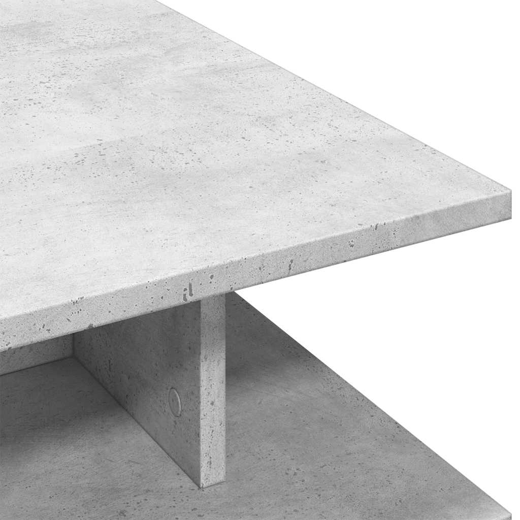Tavolino Salotto Grigio Cemento 102x55x35 cm Legno Multistrato | homemem39