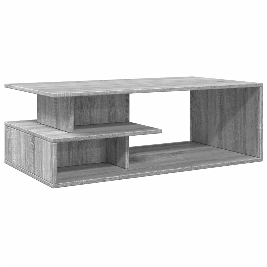 Tavolino da Salotto Grigio Sonoma 102x55x35cm Legno Multistrato | homemem39