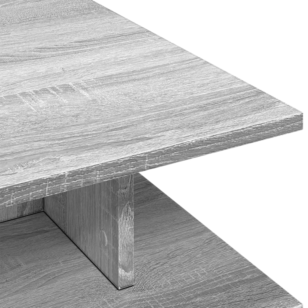 Tavolino da Salotto Grigio Sonoma 102x55x35cm Legno Multistrato | homemem39