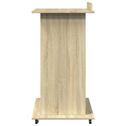 Leggio con Ruote e Cassetto Sonoma 55x55x107 cm in Multistrato - homemem39