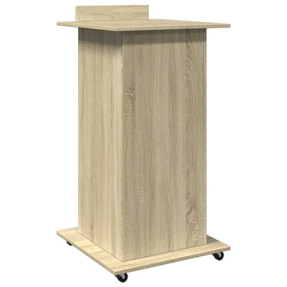 Leggio con Ruote e Cassetto Sonoma 55x55x107 cm in Multistrato - homemem39