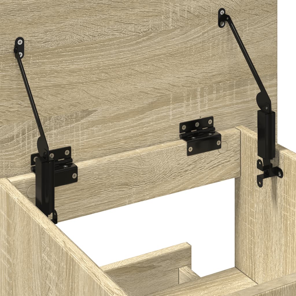 Leggio con Ruote e Cassetto Sonoma 55x55x107 cm in Multistrato - homemem39