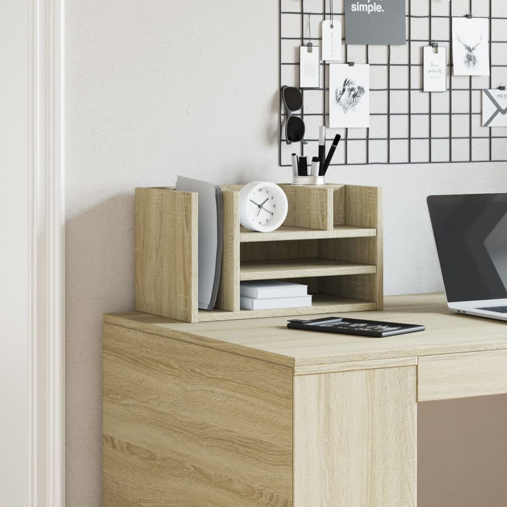 Organizer Scrivania Rovere Sonoma 44,5x24x25 Legno Multistrato | homemem39