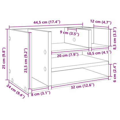 Organizer Scrivania Rovere Sonoma 44,5x24x25 Legno Multistrato | homemem39