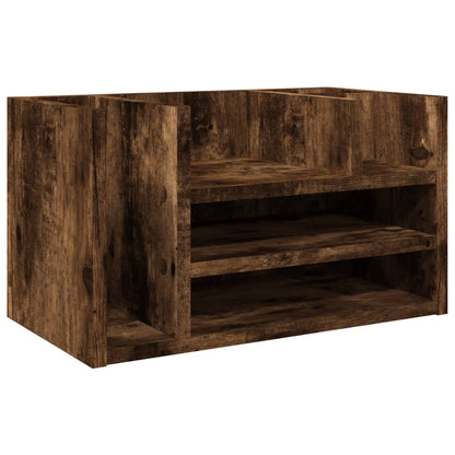 Organizer Scrivania Rovere Fumo 44,5x24x25cm Legno Multistrato | homemem39