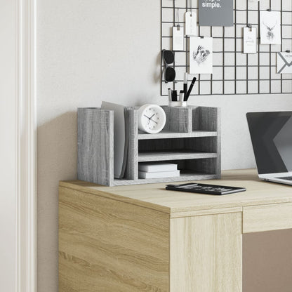 Organizer Scrivania Grigio Sonoma 44,5x24x25 Legno Multistrato | homemem39