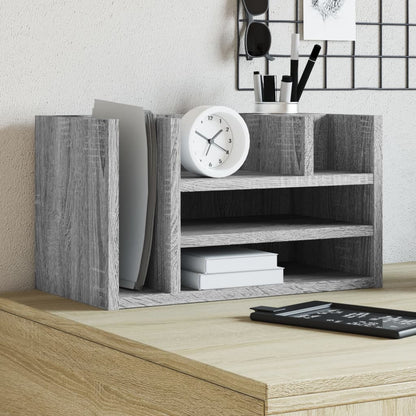 Organizer Scrivania Grigio Sonoma 44,5x24x25 Legno Multistrato | homemem39