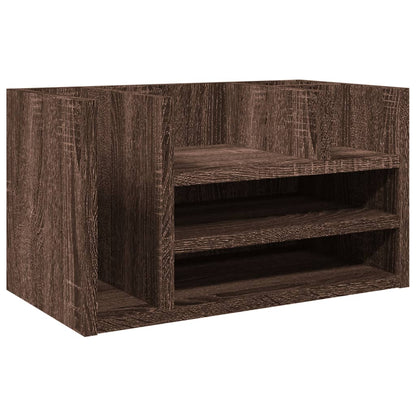 Organizer Scrivania Rovere Marrone 44,5x24x25 Legno Multistrato