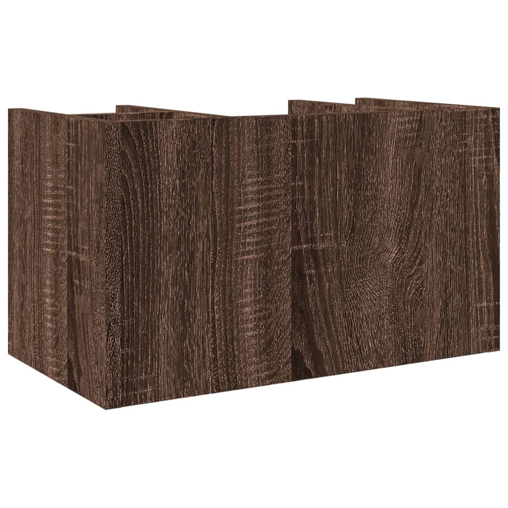 Organizer Scrivania Rovere Marrone 44,5x24x25 Legno Multistrato | homemem39