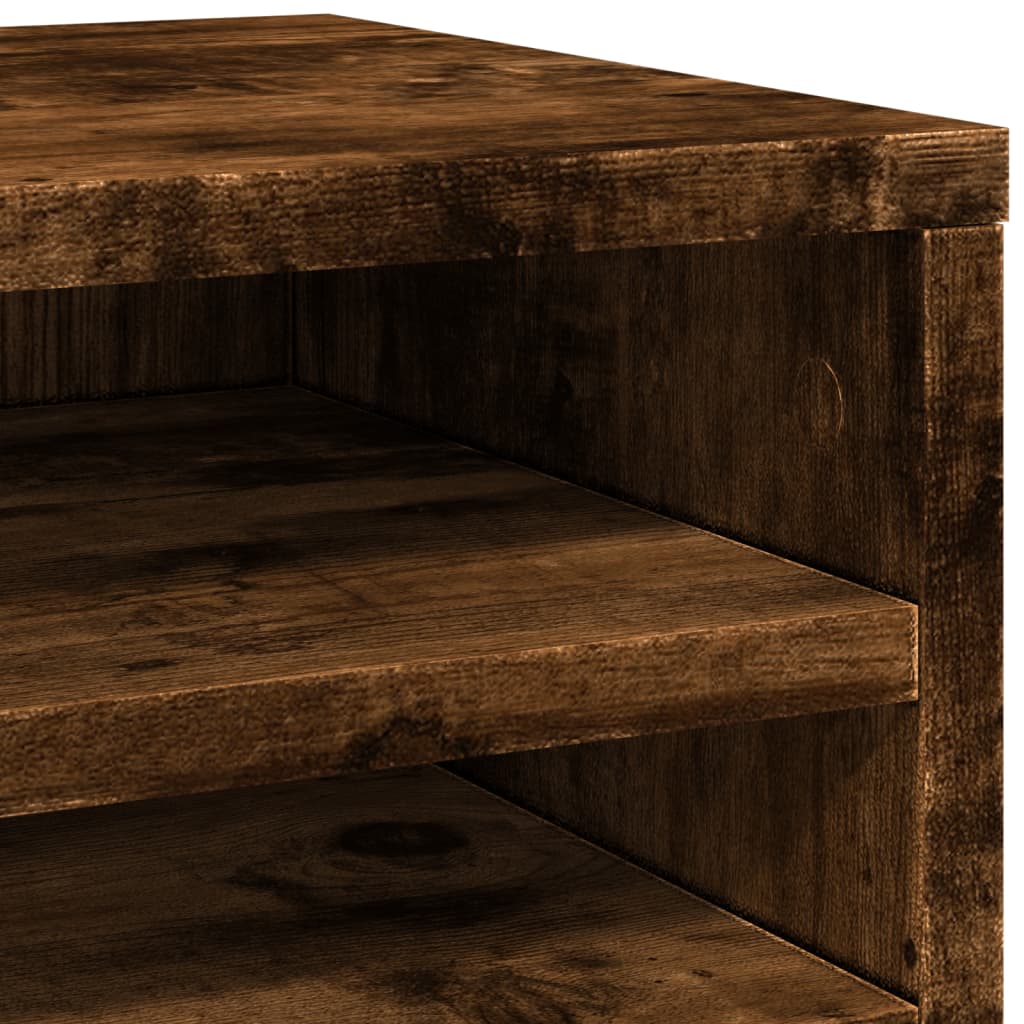 Organizer Scrivania Rovere Fumo 36x26x29,5cm Legno Multistrato | homemem39