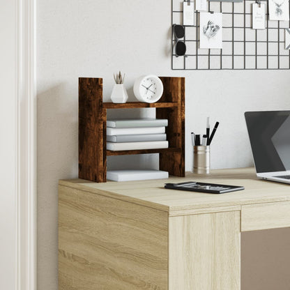 Organizer Scrivania Rovere Fumo 34,5x15,5x35,5 cm Multistrato