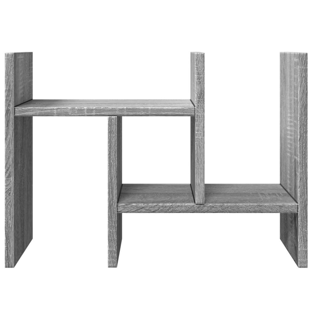 Organizer Scrivania Grigio Sonoma 34,5x15,5x35,5 cm Multistrato