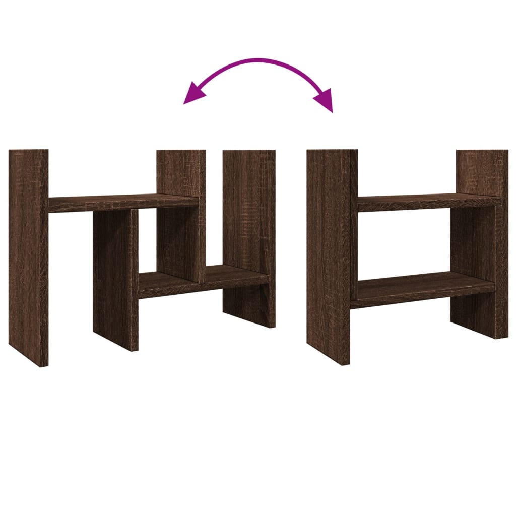 Organizer Scrivania Rovere Marrone 34,5x15,5x35,5cm Multistrato