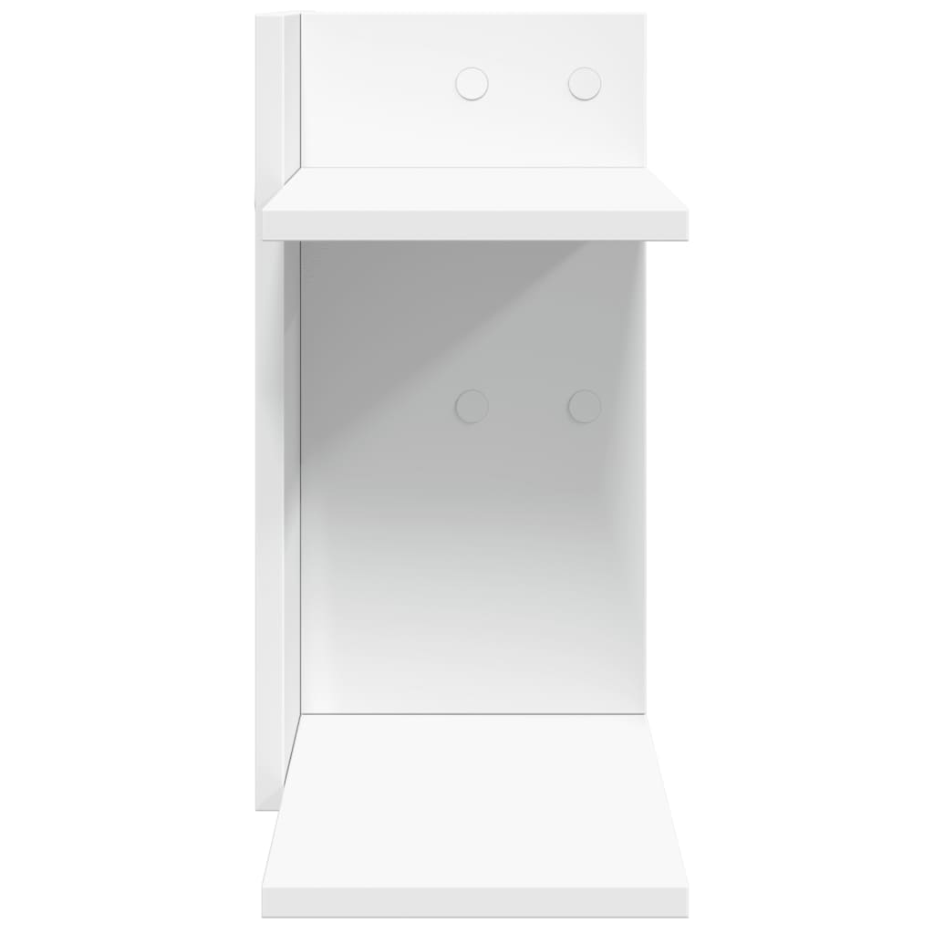 Organizer da Scrivania Bianco 42x21,5x42 cm Legno Multistrato | homemem39