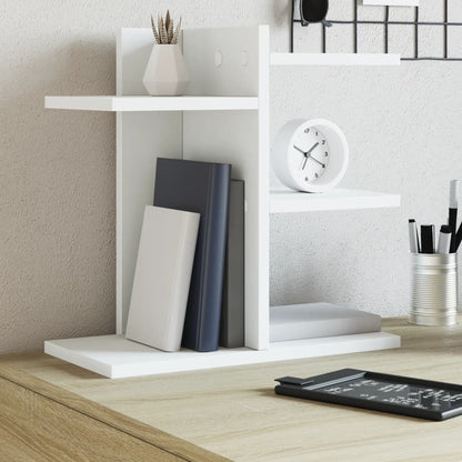 Organizer da Scrivania Bianco 42x21,5x42 cm Legno Multistrato | homemem39