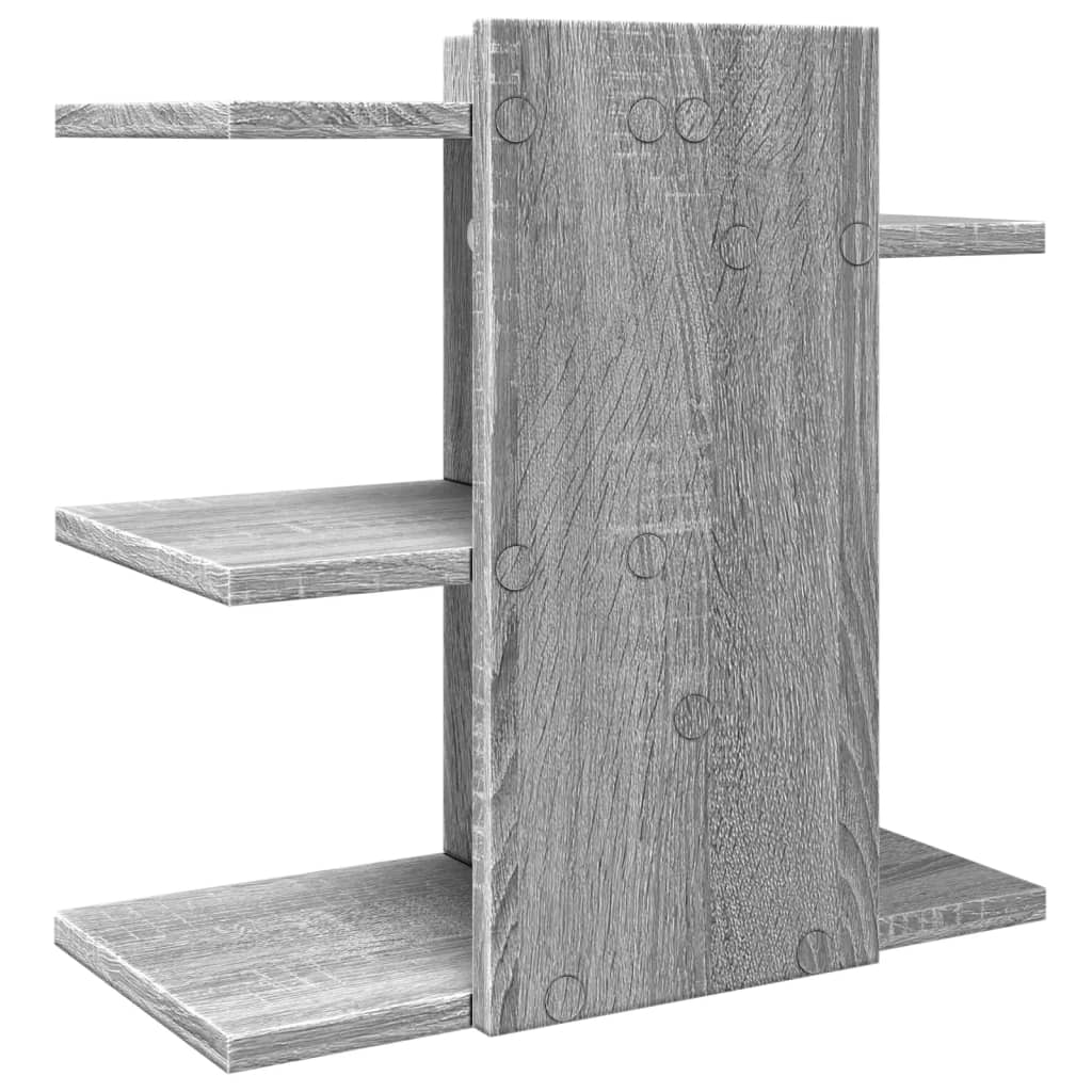 Organizer Scrivania Grigio Sonoma 42x21,5x42 cm Multistrato