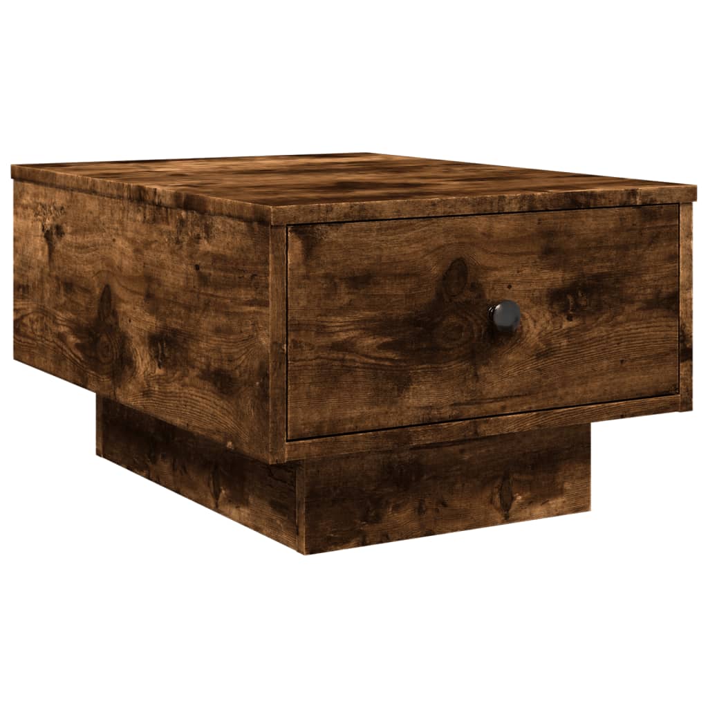 Tavolino da Salotto Rovere Fumo 60x45x31 cm Legno Multistrato