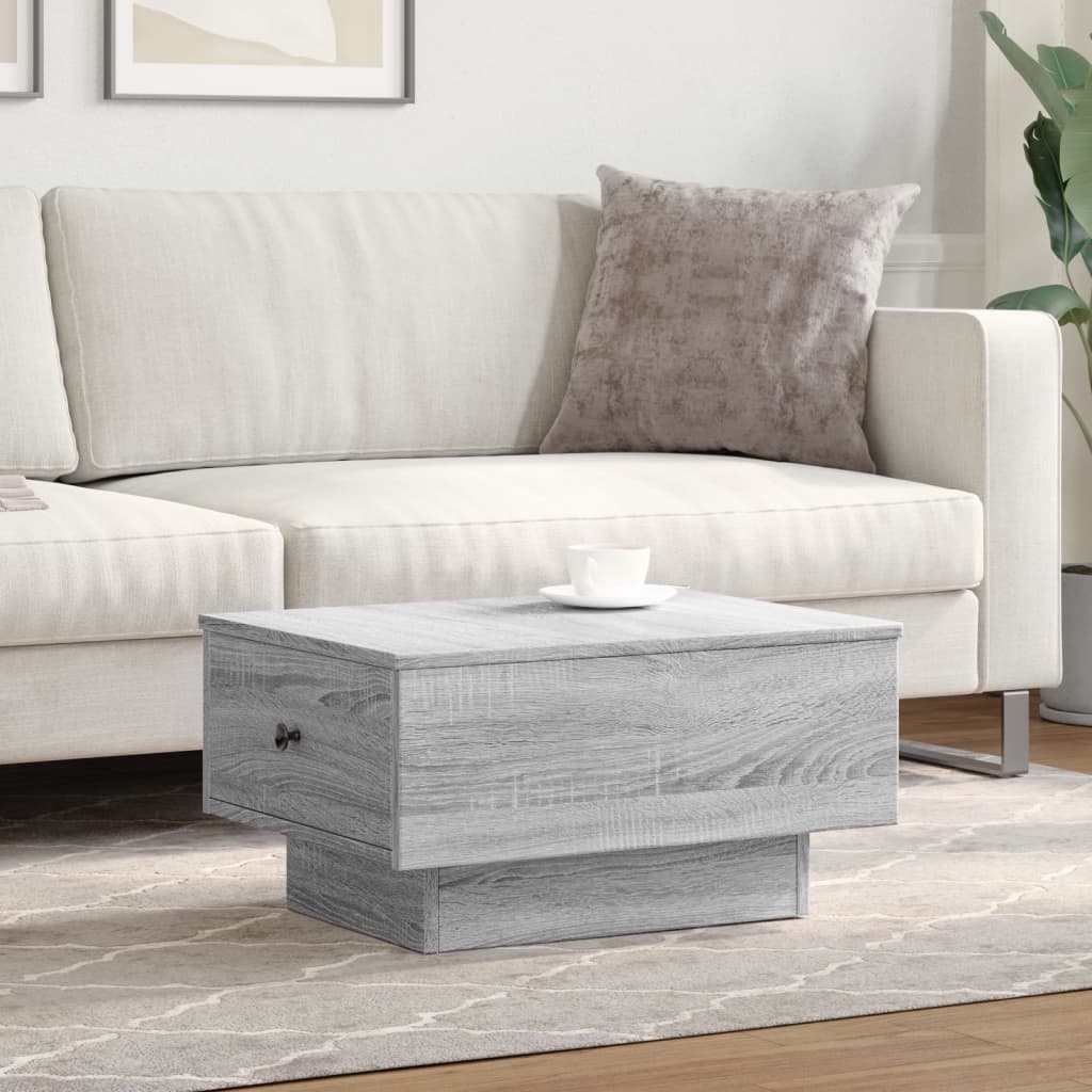 Tavolino Salotto Grigio Sonoma 60x45x31 cm Legno Multistrato | homemem39