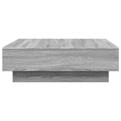 Tavolino da Salotto Grigio Sonoma 90x90x28 cm Legno Multistrato