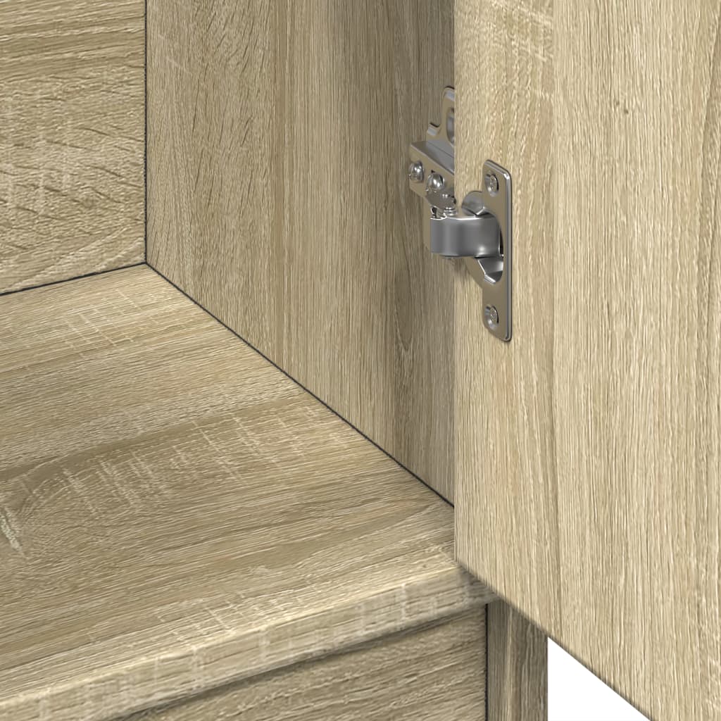 Mobile Lavabo Rovere Sonoma 63x29x55 cm Legno Multistrato