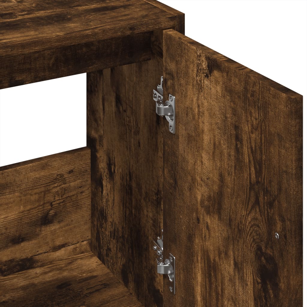 Mobile Lavabo Rovere Fumo 63x29x55 cm in Legno Multistrato | homemem39