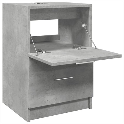 Mobile Lavabo Grigio Cemento 80x33x60 cm in Legno Multistrato | homemem39