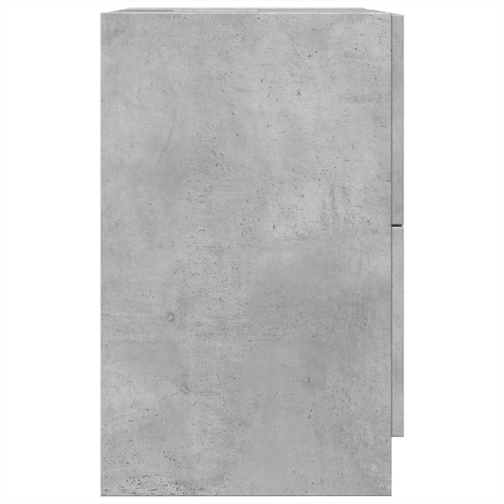 Mobile Lavabo Grigio Cemento 80x33x60 cm in Legno Multistrato | homemem39