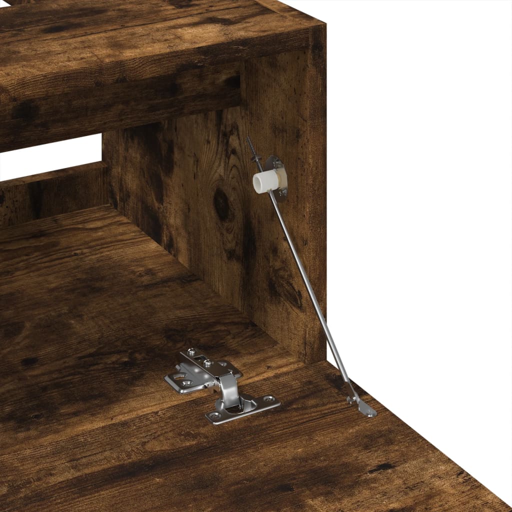 Mobile Lavabo Rovere Fumo 80x33x60 cm in Legno Multistrato | homemem39