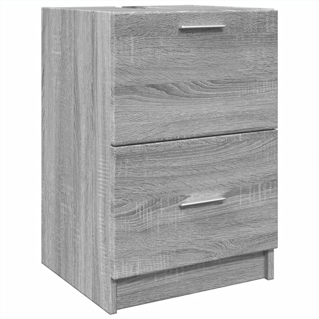 Mobile Lavabo Grigio Sonoma 40x37x59 cm in Truciolare | homemem39