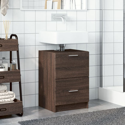 Mobile Lavabo Rovere Marrone 40x37x59 cm in Truciolare | homemem39
