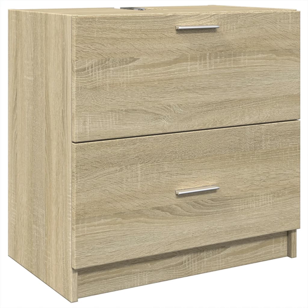 Mobile Sottolavabo Rovere Sonoma 59x37x59 cm in Truciolare | homemem39