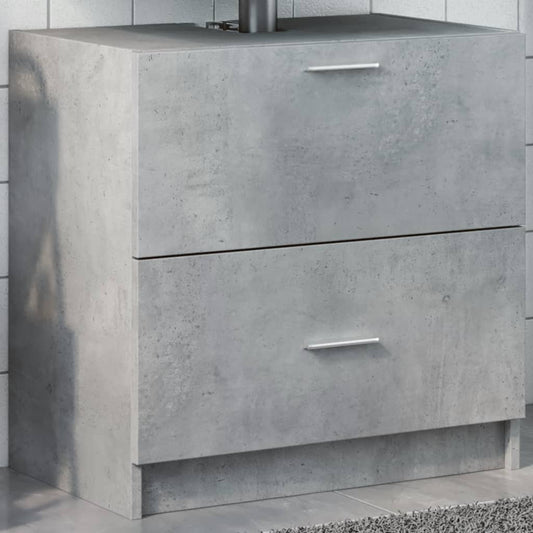 Mobile Lavabo Grigio Cemento 59x37x59 cm in Truciolare | homemem39