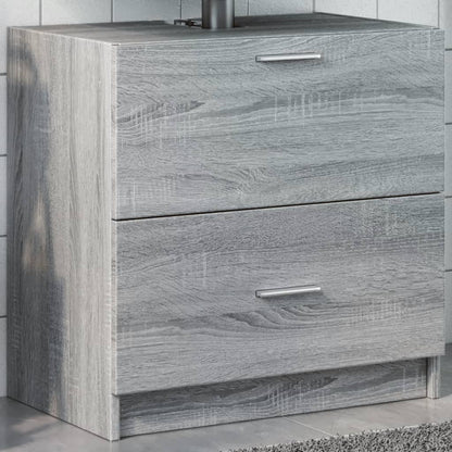Mobile Lavabo Grigio Sonoma 59x37x59 cm in Truciolare | homemem39