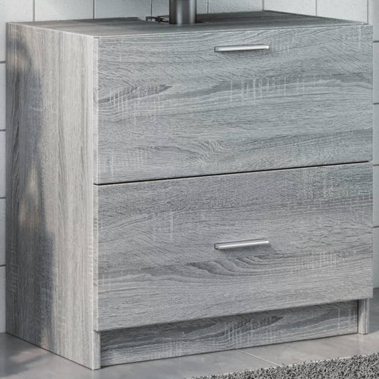 Mobile Lavabo Grigio Sonoma 59x37x59 cm in Truciolare | homemem39