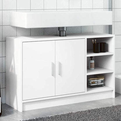 Mobile Lavabo Bianco 90x29x55 cm in Truciolato | homemem39