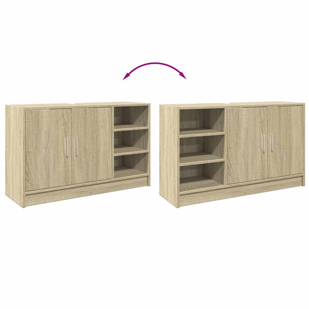 Mobile Lavabo Rovere Sonoma 90x29x55 cm in Truciolare | homemem39