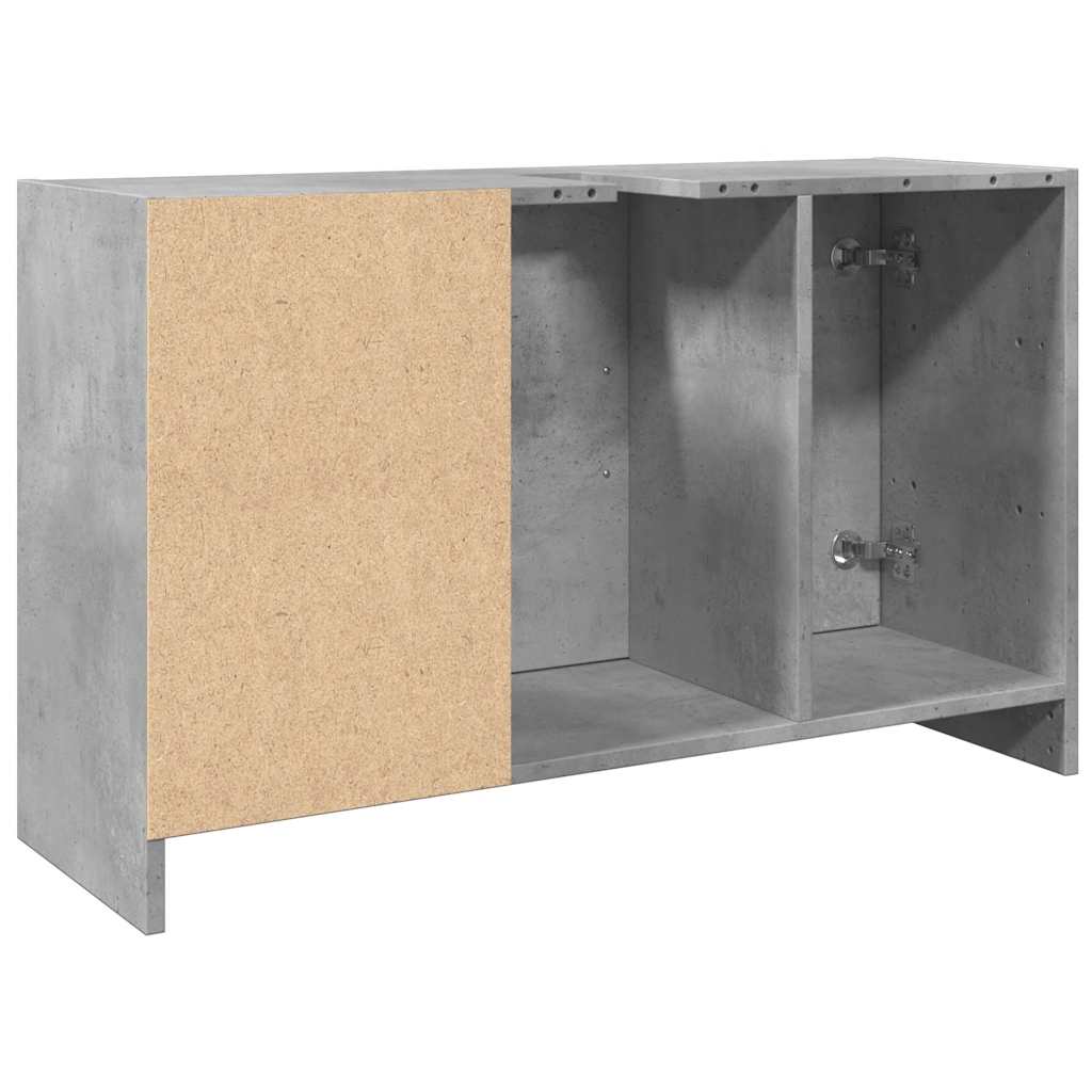 Mobile Lavabo Grigio Cemento 90x29x55 cm in Truciolare | homemem39