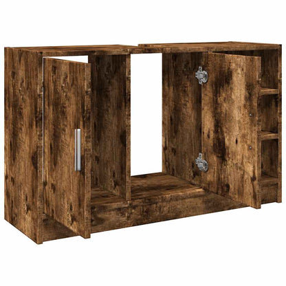 Mobile Lavabo Rovere Fumo 90x29x55 cm in Truciolare | homemem39