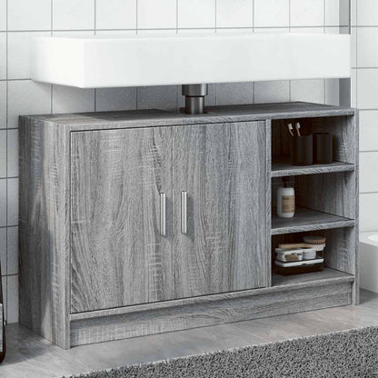 Mobile Lavabo Grigio Sonoma 90x29x55 cm in Truciolare | homemem39