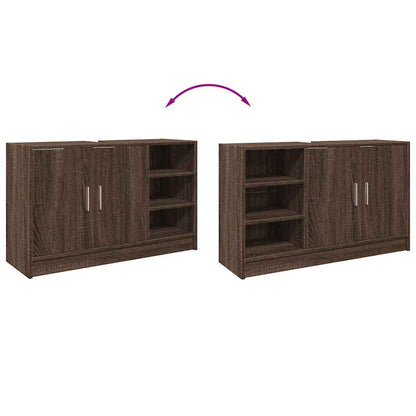 Mobile Lavabo Rovere Marrone 90x29x55 cm in Truciolare | homemem39