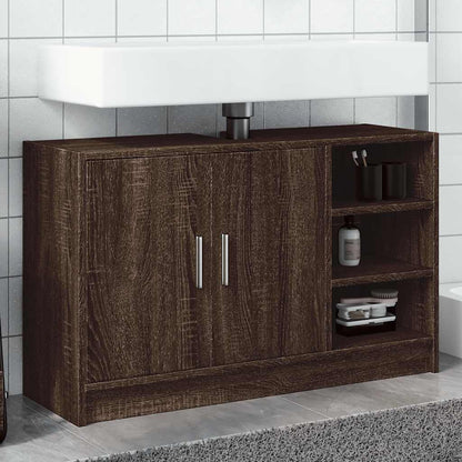 Mobile Lavabo Rovere Marrone 90x29x55 cm in Truciolare | homemem39