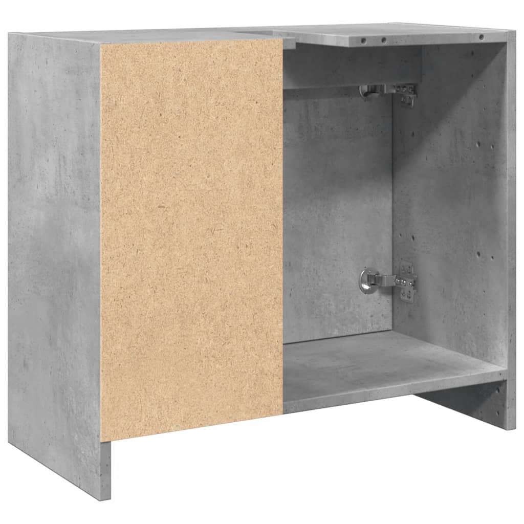 Mobile Lavabo Grigio Cemento 63x29x55 cm in Legno Multistrato | homemem39