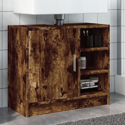 Mobile Lavabo Rovere Fumo 63x29x55 cm in Legno Multistrato | homemem39