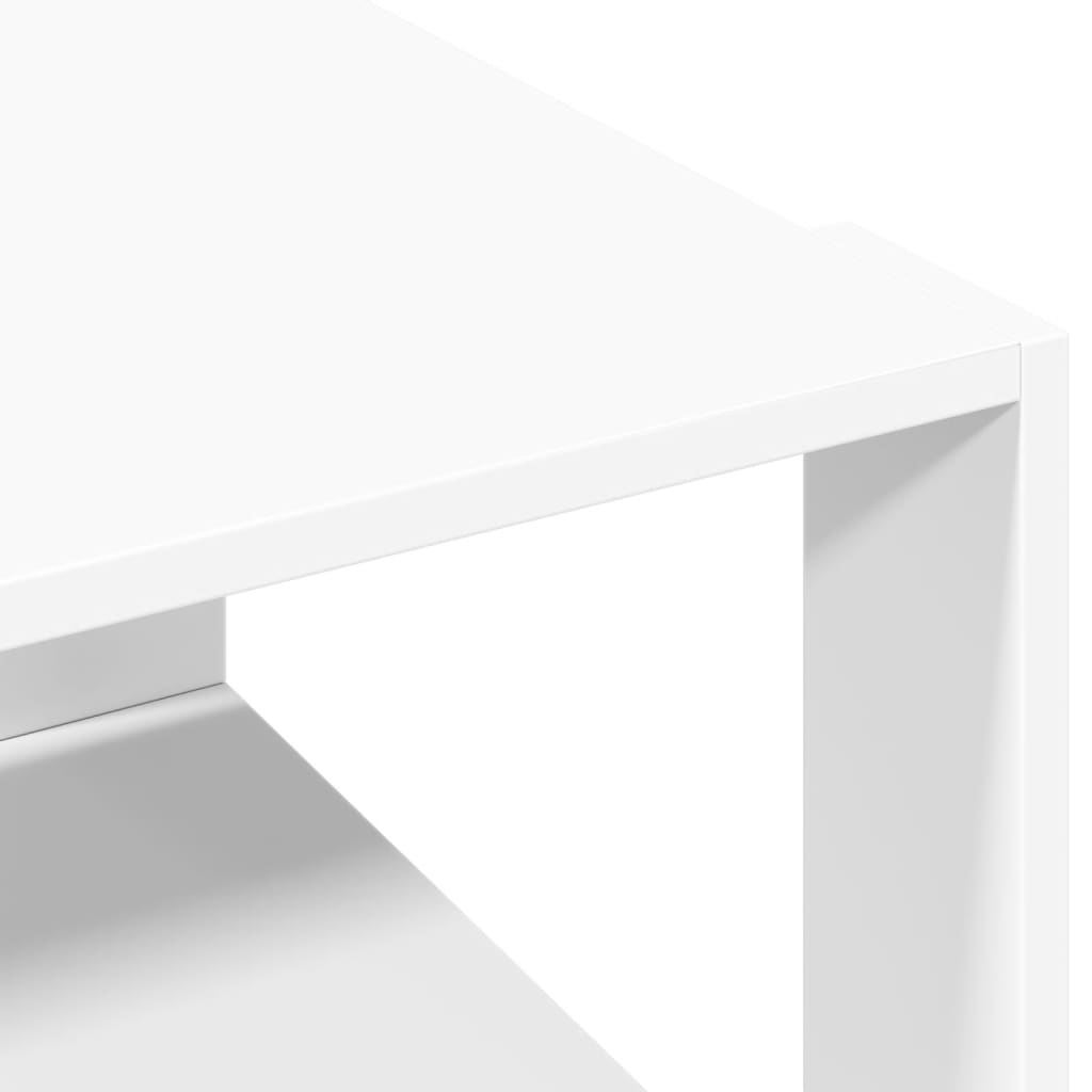 Tavolino da caffè bianco 51,5x51,5x30 cm in legno ingegnerizzato | homemem39