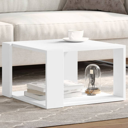 Tavolino da caffè bianco 51,5x51,5x30 cm in legno ingegnerizzato | homemem39