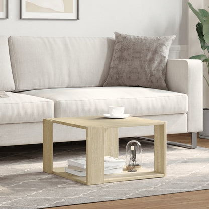 Tavolino Salotto Rovere Sonoma 51,5x51,5x30cm Legno Multistrato | homemem39